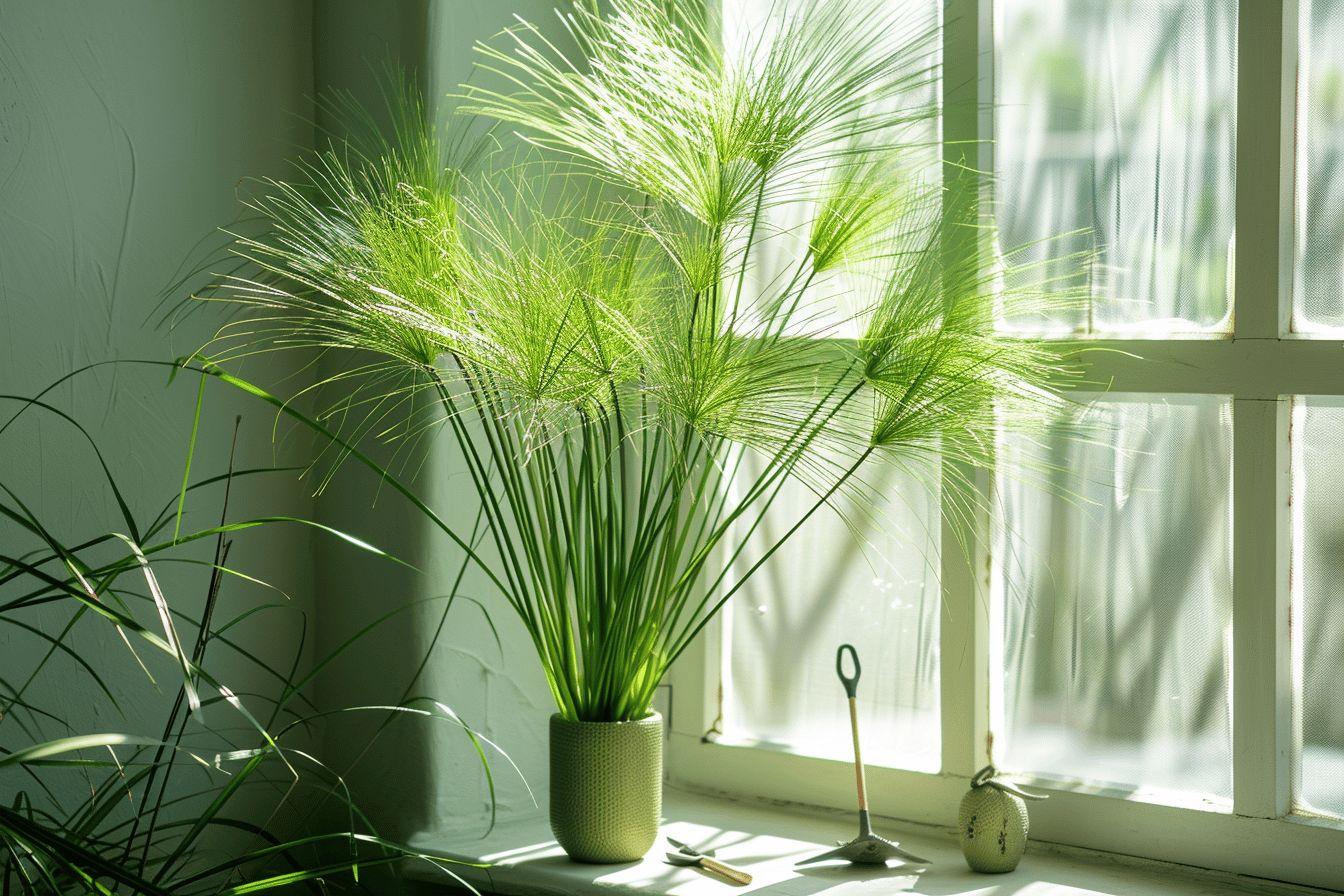 Papyrus d'intérieur : guide complet pour cultiver et entretenir cette plante exotique en pot