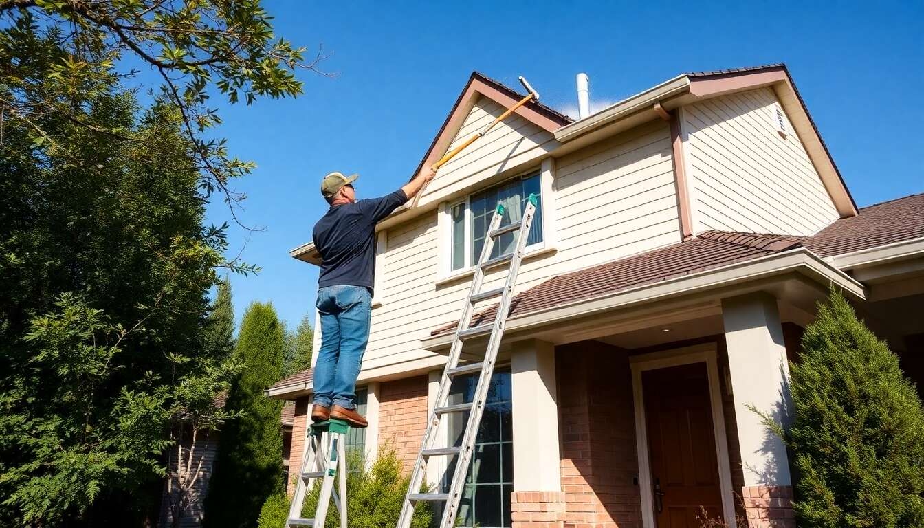 Comment nettoyer sa toiture sans monter sur le toit ?