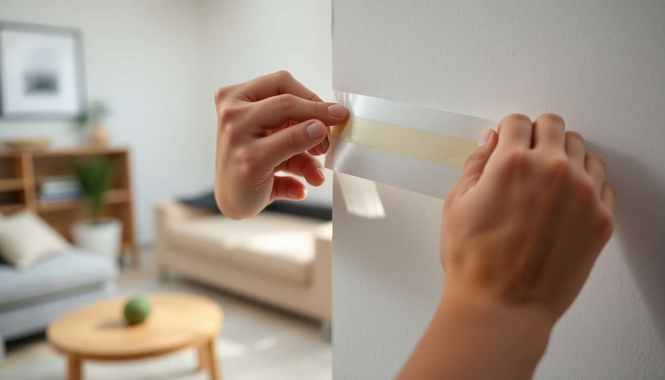 Technique pour enlever le ruban de masquage en douceur Technique pour enlever le ruban de masquage en douceur