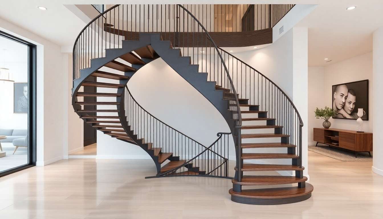 Comment calculer la dimension idéale de votre escalier quart tournant haut ?