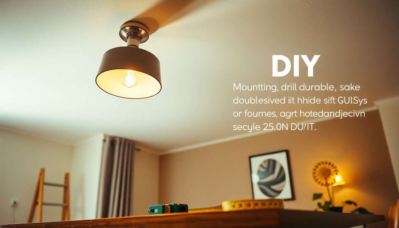 Installer un plafonnier sans percer : le guide du kit de fixation
