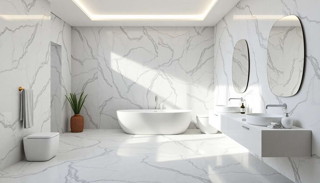 Carrelage et marbre : une touche d'élégance moderne Carrelage et marbre : une touche d'élégance moderne