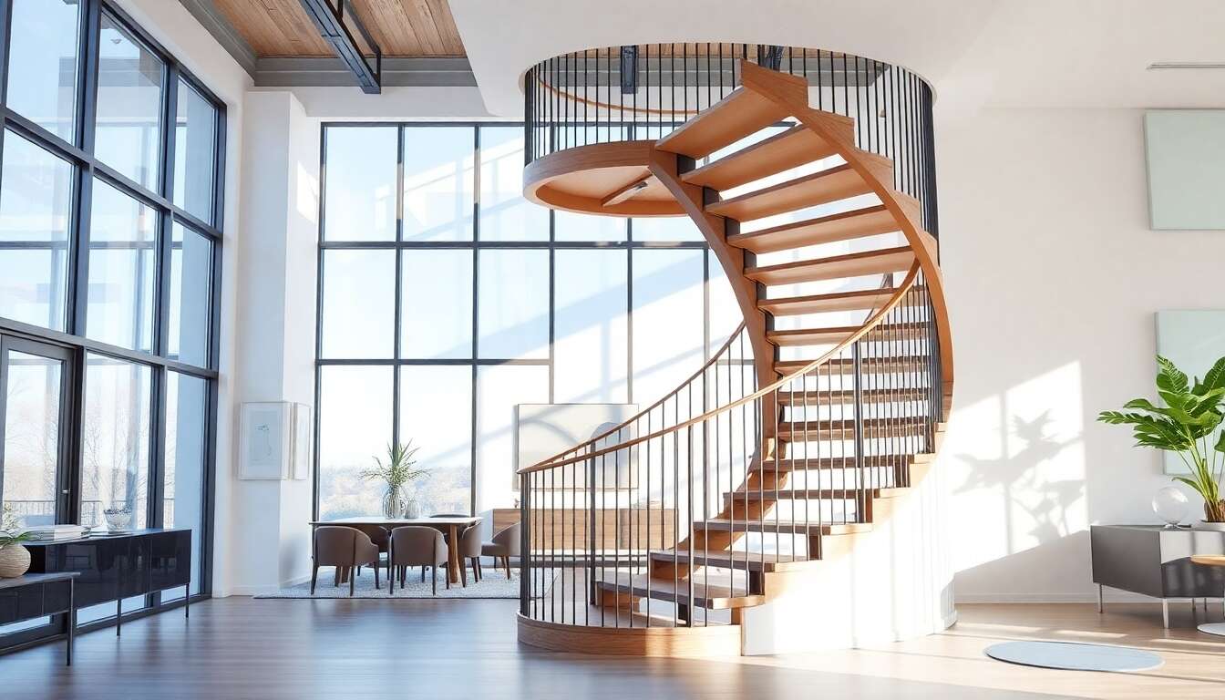 Quelle dimension pour une trémie d'escalier 1/4 tournant ?