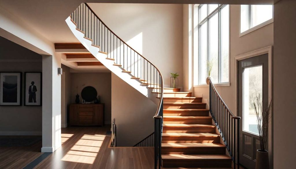 Comment calculer les dimensions d'un escalier double quart tournant ?
