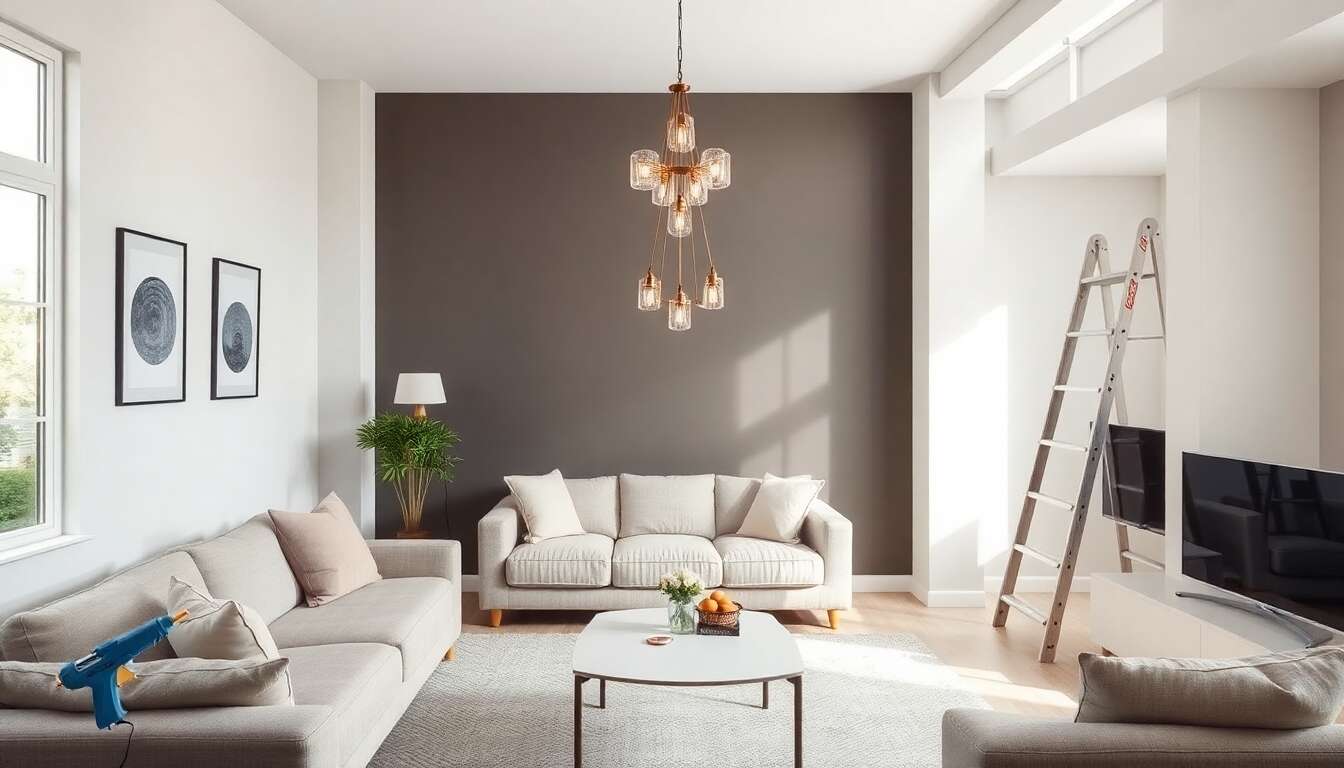 Comment installer un lustre sans percer ?