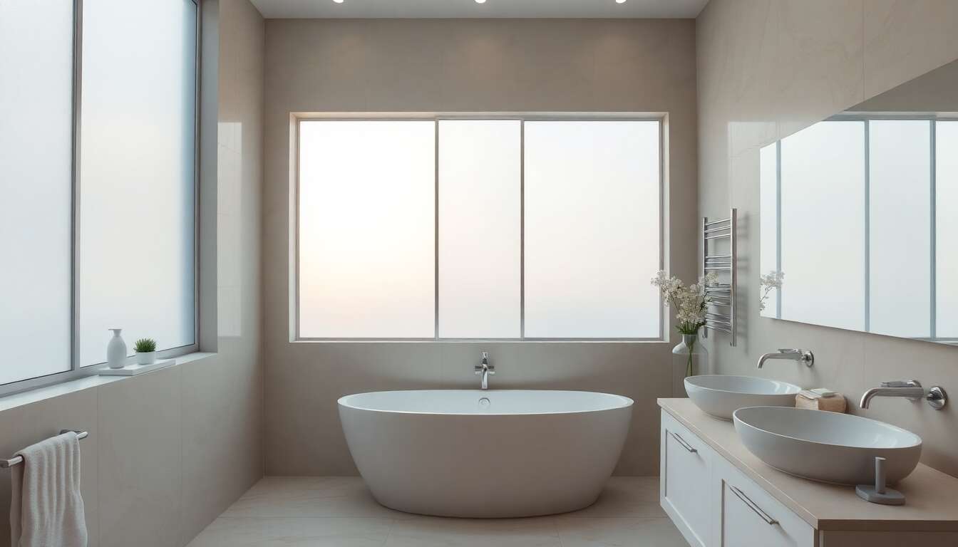 Pourquoi choisir le vitrage granité pour plus d'intimité et de style ?