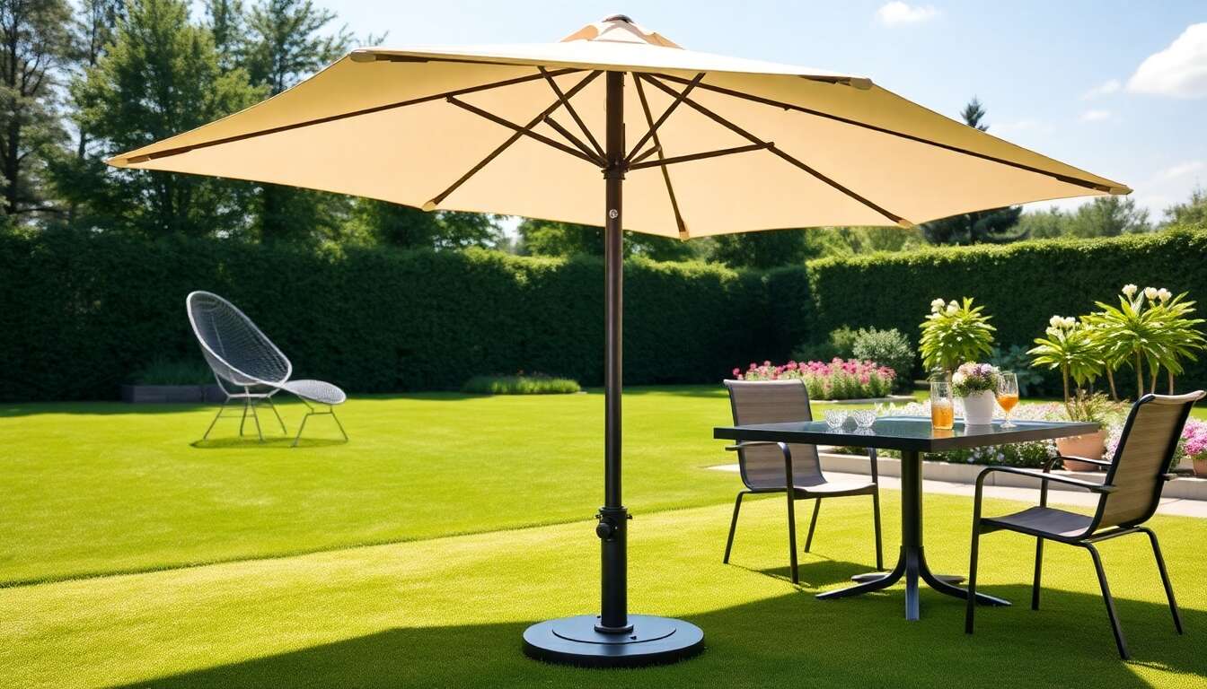 Quel poids idéal pour votre pied de parasol ?