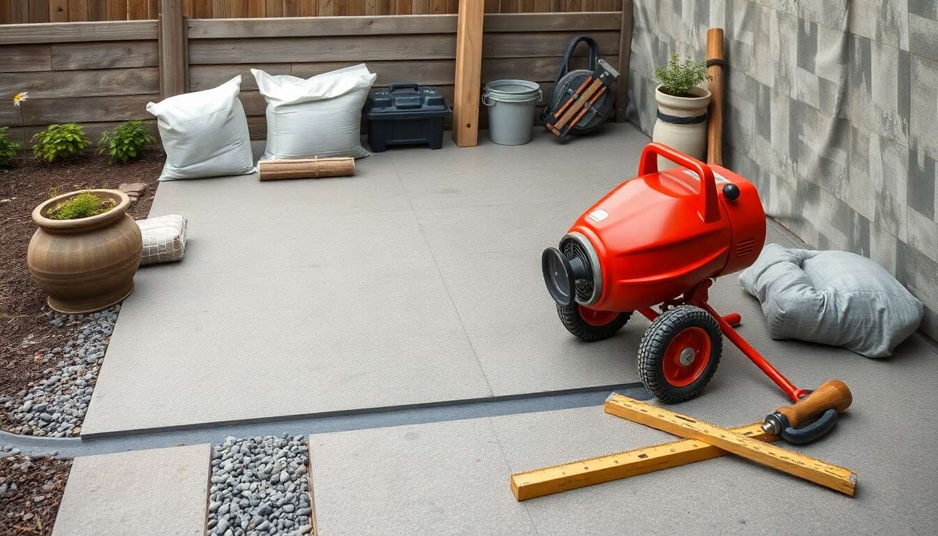 Comment poser une terrasse en béton fibré efficacement ?