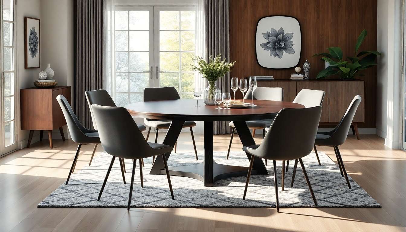 Quelle est la dimension idéale d'une table ronde pour 8 personnes ?