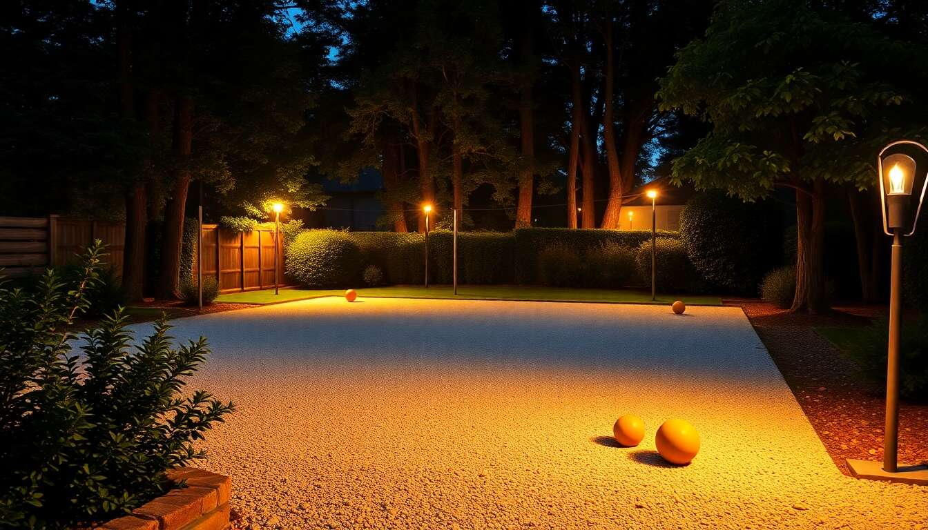 Comment choisir l'éclairage idéal pour votre terrain de pétanque ?