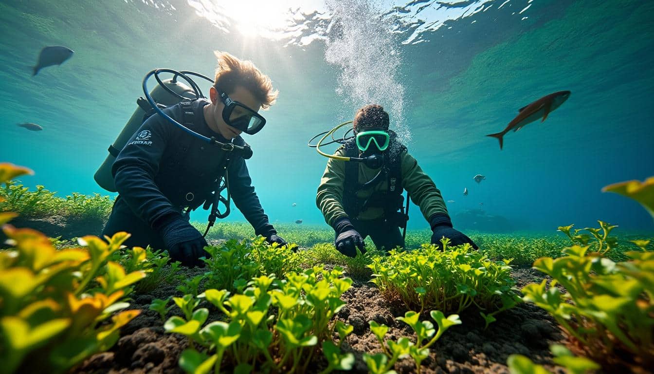 découvrez l'initiative étonnante de jardinage subaquatique à bâle, où des passionnés récoltent des renoncules au fond de l'eau. une expérience insolite qui allie nature et innovation, révélant les merveilles cachées de la flore aquatique.