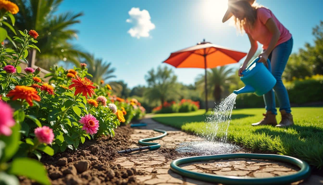 découvrez les précautions d'arrosage essentielles pour préserver la santé de vos plantes durant les chaleurs extrêmes. apprenez les meilleures techniques et conseils pour maintenir l'humidité du sol et assurer la survie de votre jardin en période de canicule.