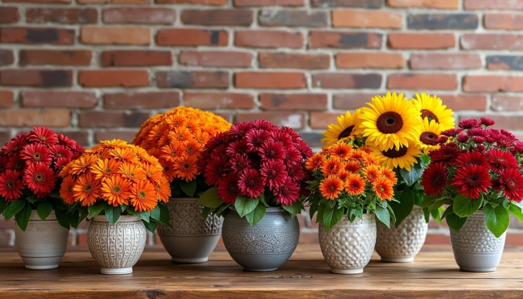 découvrez 7 variétés florales d’automne faciles à entretenir en pot jusqu’en octobre. ajoutez couleur et impact visuel à votre extérieur grâce à ces fleurs robustes idéales pour embellir balcon ou terrasse.