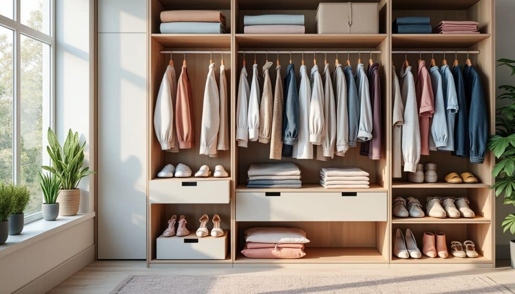 optimisez votre espace sans dépenser une fortune ! découvrez notre kit dressing à seulement 139€ et transformez votre garde-robe facilement. pratique, économique et rapide à installer, il apportera organisation et style à votre intérieur.