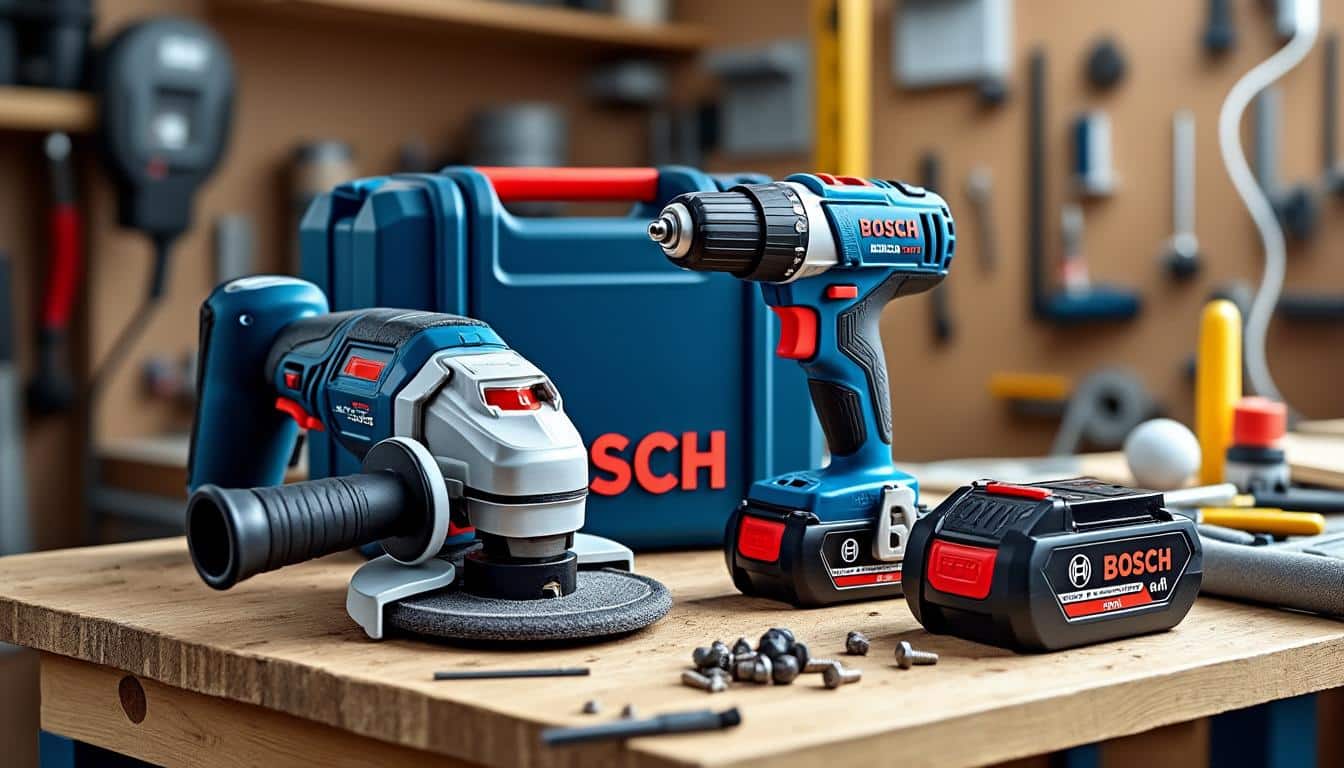 profitez du pack bosch pro incluant une perceuse, une meuleuse et 2 batteries 4ah, idéal pour tous vos projets de bricolage, à seulement 279 € chez leroy merlin. offrez-vous la performance professionnelle à prix réduit !
