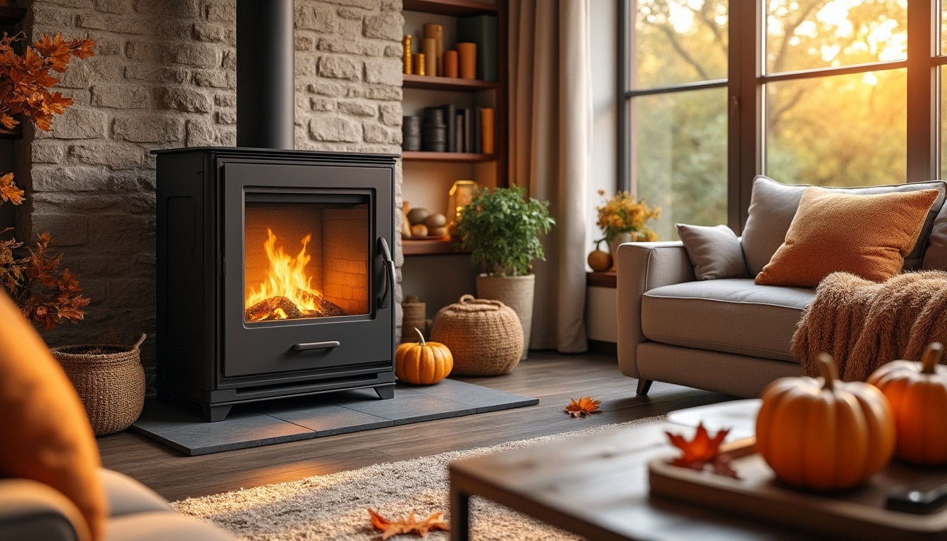 profitez de notre offre d'automne et réduisez vos factures de chauffage avec ce poêle à granulés disponible chez castorama à moins de 900 €. performance et économies au rendez-vous !
