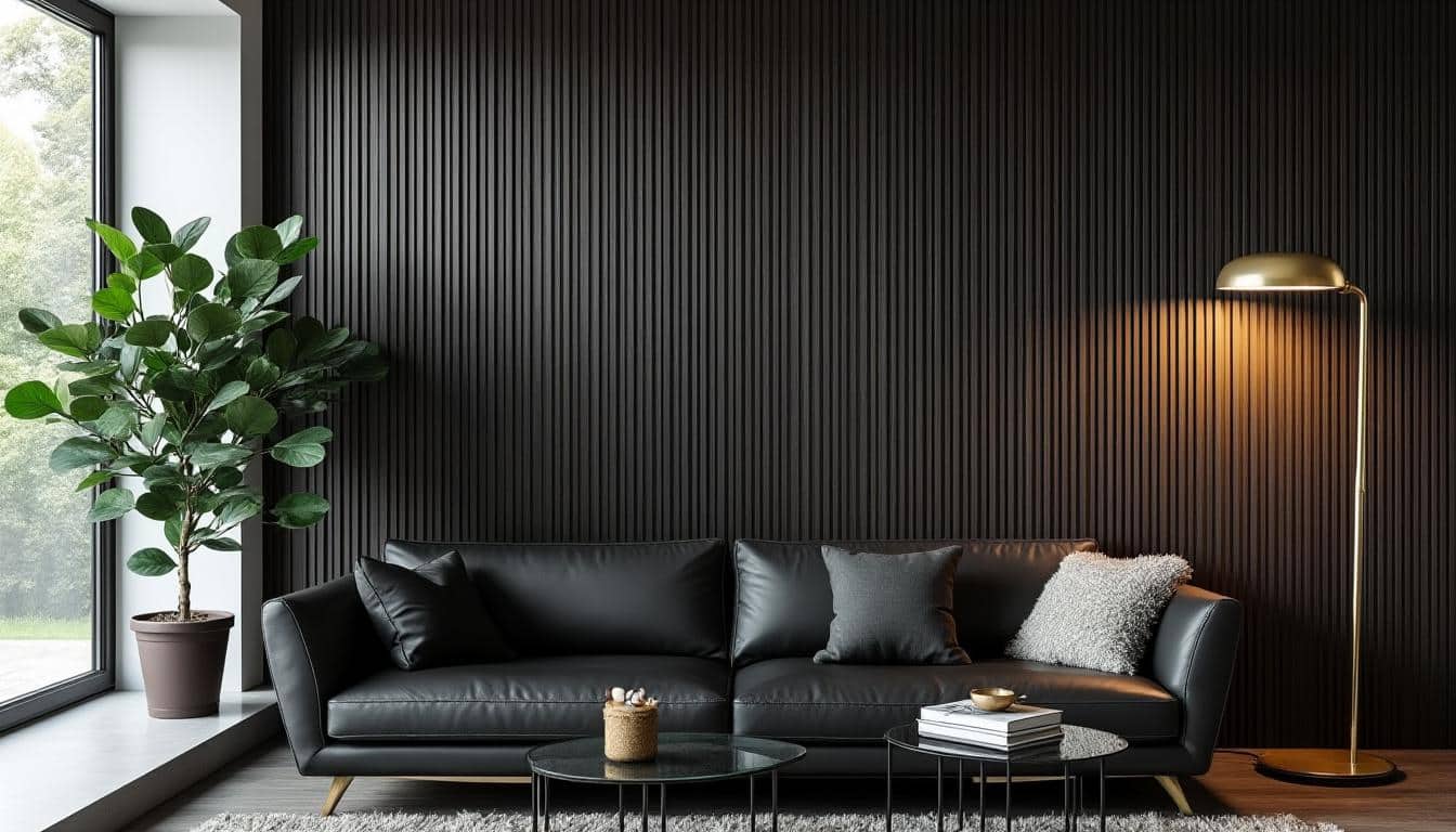 sublimez votre intérieur avec le panneau en tasseaux bois foncé à seulement 19,99 € chez b&m. offrez à vos murs élégance et modernité à petit prix !