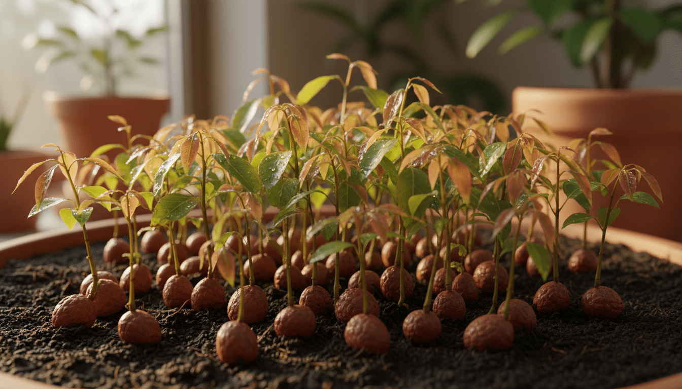 découvrez le fruit festif dont les noyaux surprenants permettent de planter une mini forêt rose en seulement un mois, un secret étonnant à explorer !