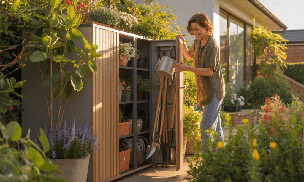 profitez du moment idéal pour oser et transformer votre jardin grâce à un nouveau rangement pratique et esthétique. organisez votre espace extérieur en toute simplicité.