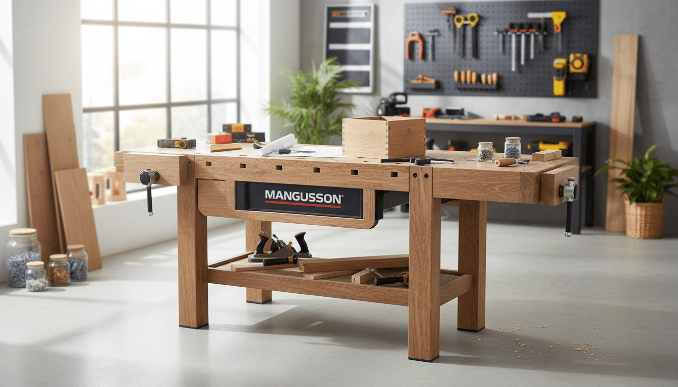 découvrez l’établi magnusson en bois et acier, robuste et polyvalent, disponible chez castorama à seulement 169 €. profitez vite de cette offre, stock limité !