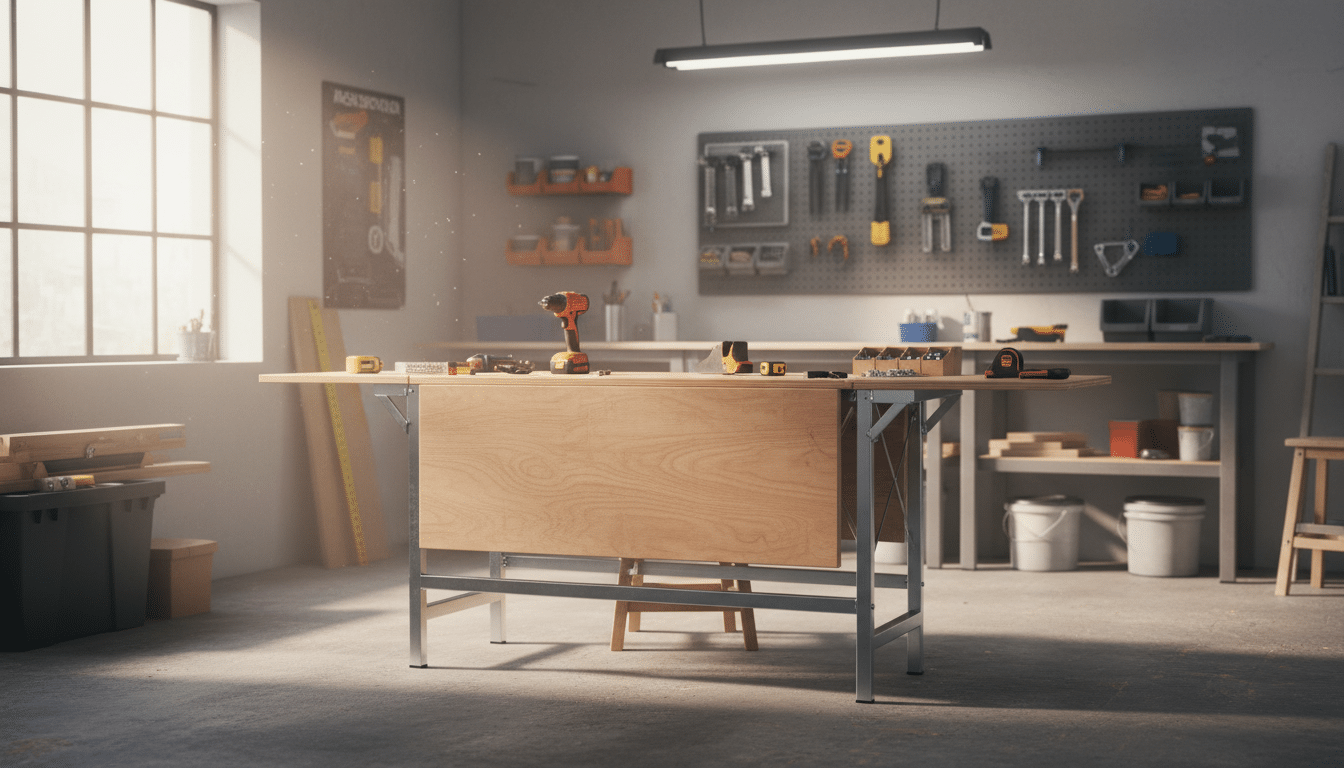 découvrez l'établi pliant magnusson en promotion pour optimiser votre atelier avec un espace de travail pratique, robuste et facile à ranger.