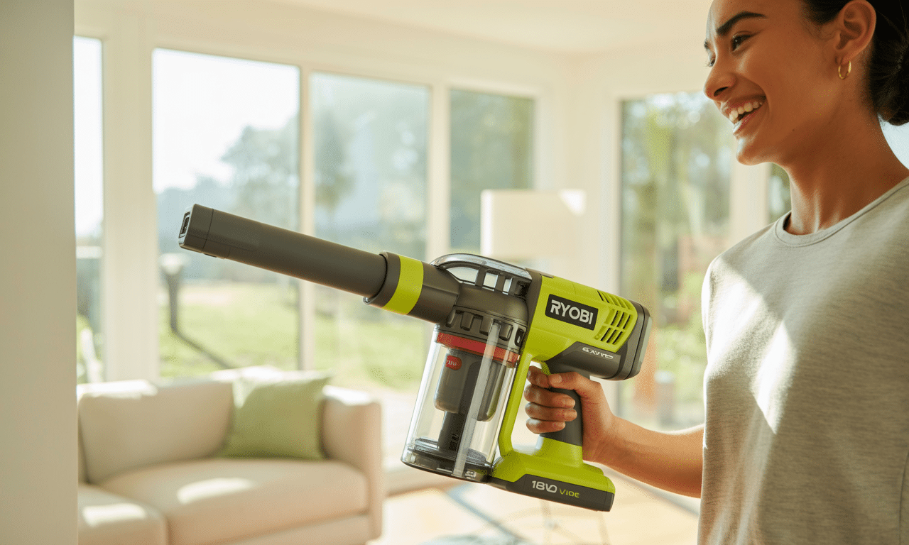 découvrez l'aspirateur à main sans fil ryobi 18v one, puissant et pratique, disponible chez cdiscount à seulement 39 €. parfait pour un nettoyage rapide et efficace.