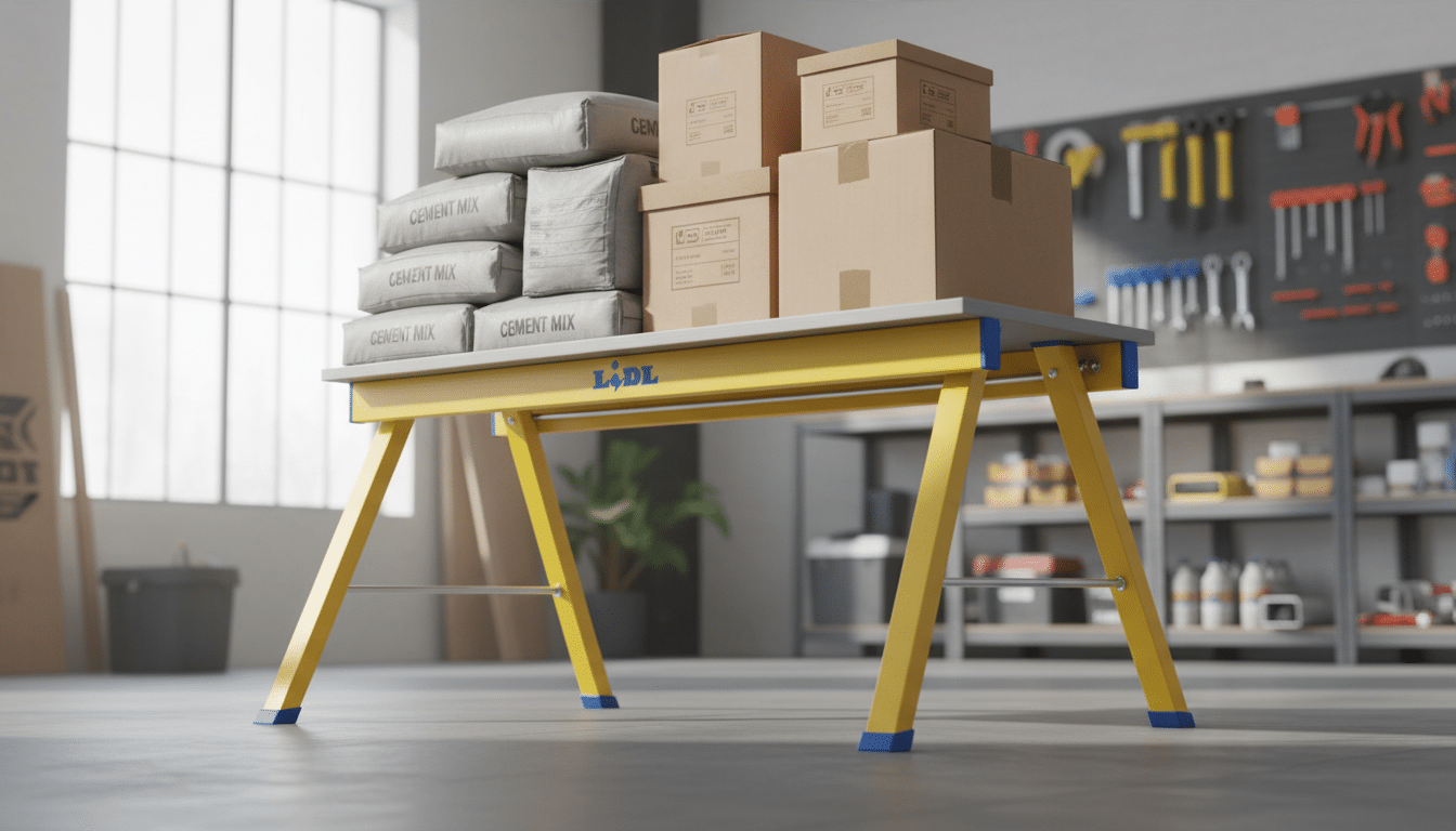 découvrez ce tréteau lidl à moins de 20 €, une solution robuste et économique capable de supporter jusqu'à 200 kg pour tous vos travaux.