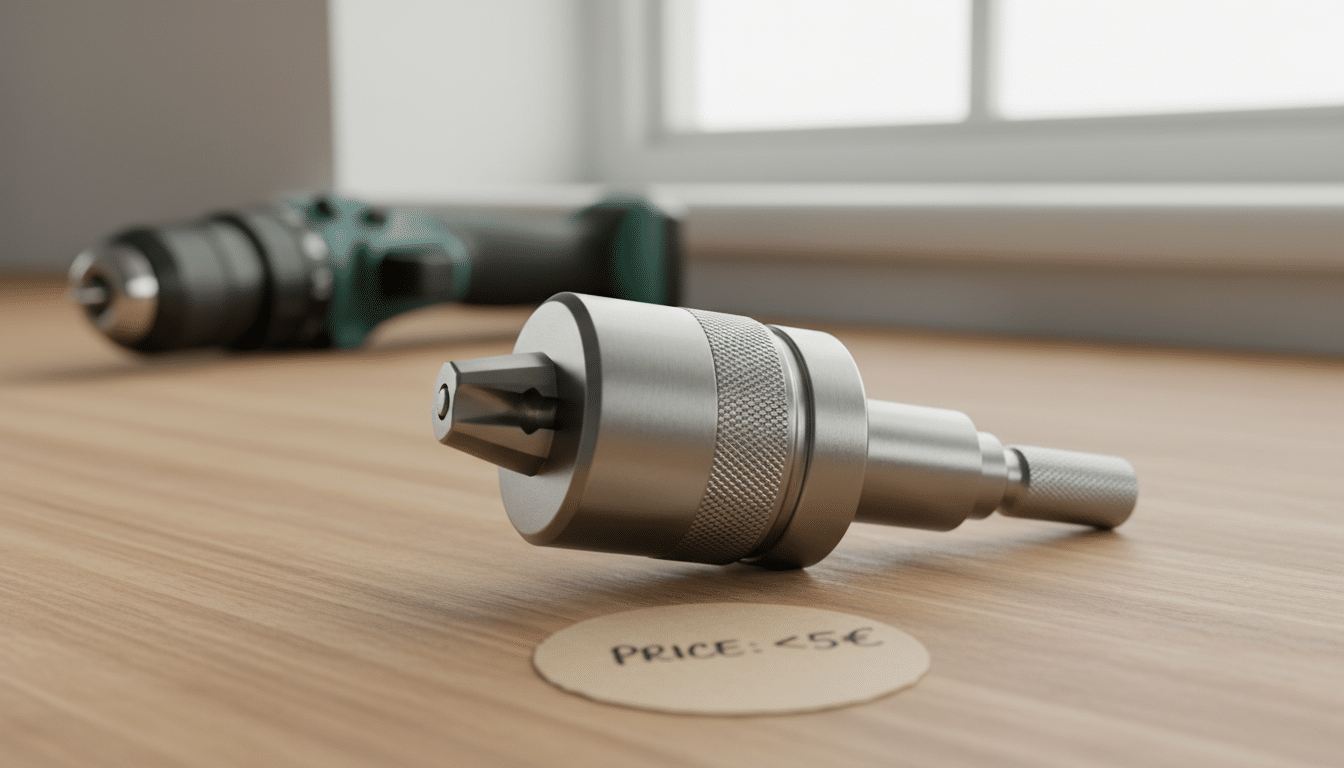 découvrez la tête de serrage universelle à moins de 5€ chez action, l'accessoire bricolage indispensable compatible avec toutes les perceuses pour faciliter vos projets diy.