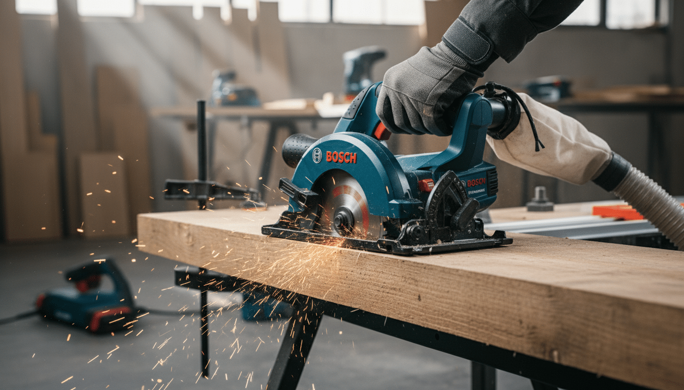 profitez de découpes précises et abordables avec la scie circulaire filaire bosch, disponible chez castorama à seulement 119 €. idéale pour vos projets de bricolage.