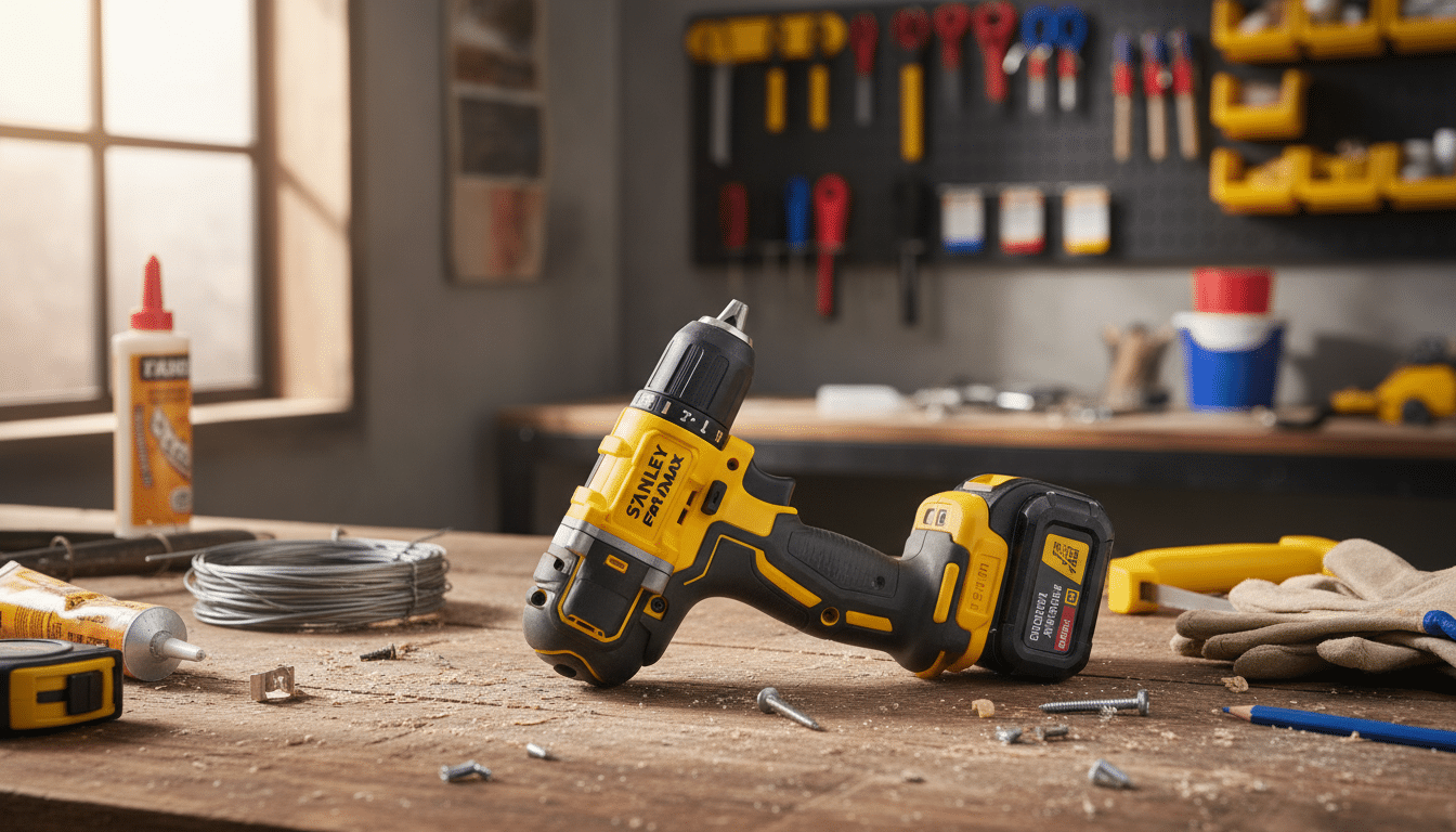 découvrez la perceuse-visseuse sans fil stanley à seulement 83 € chez castorama. profitez de cette offre immanquable des soldes, idéale pour les bricoleurs exigeants à la recherche de qualité et performance.