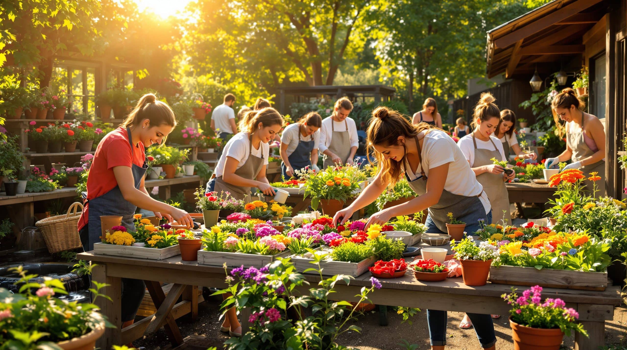 participez à notre atelier pratique de jardinage estival et apprenez à cultiver un jardin florissant tout l'été pour une croissance optimale et un été riche en récoltes.