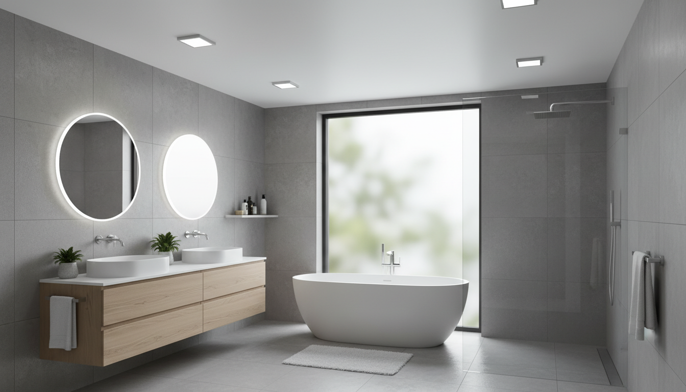 découvrez le plafonnier led ultra-pratique de castorama à seulement 3,90 € pour illuminer votre salle de bain à petit prix. économique, design et facile à installer, il apporte une lumière optimale à votre espace.