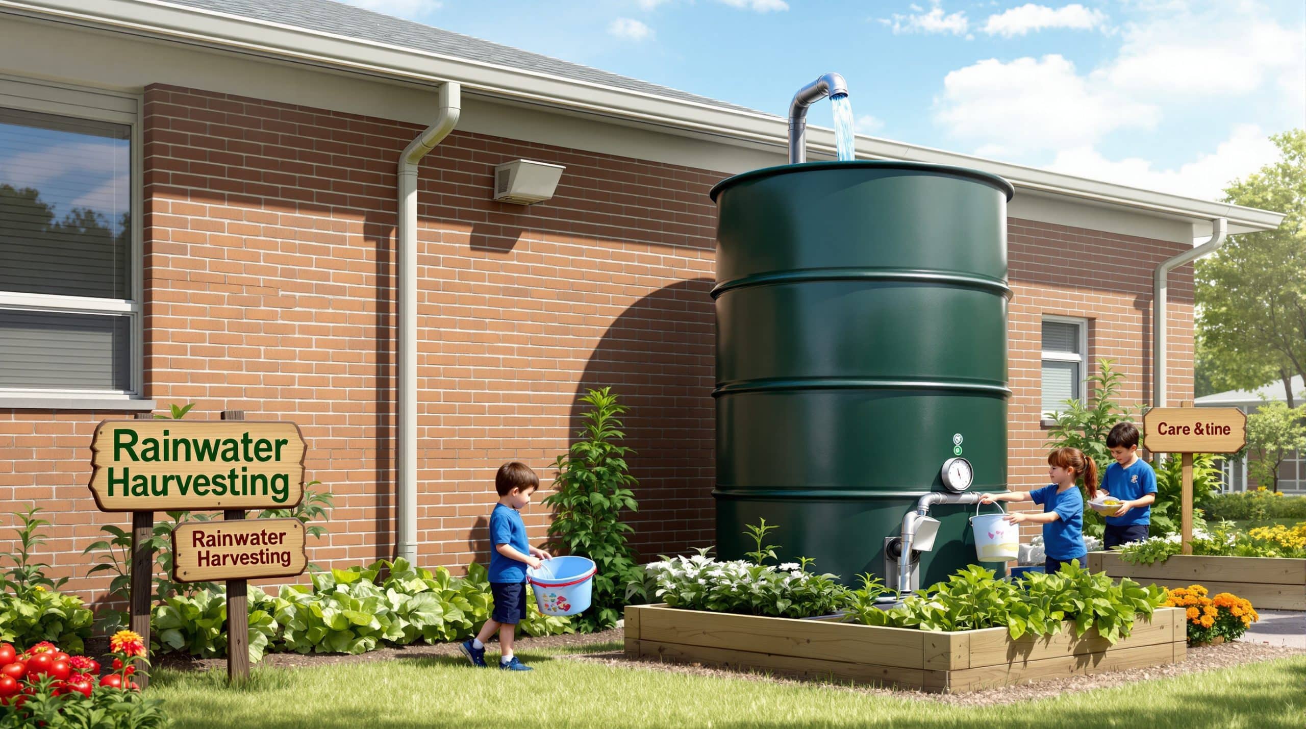 découvrez comment l'école de jardinage relève le défi de maîtriser le stockage des eaux pluviales pour un jardin durable et respectueux de l'environnement.