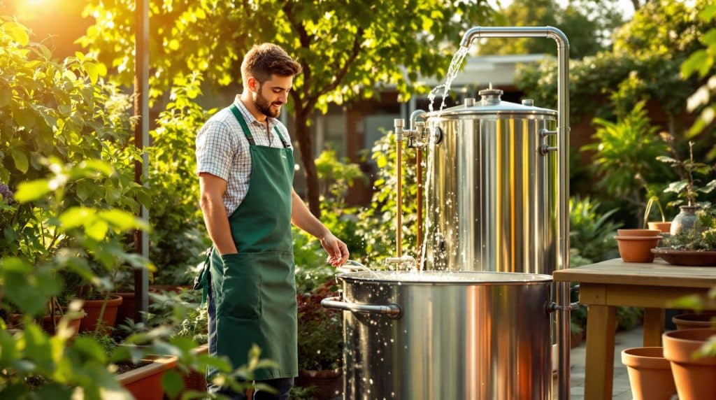 découvrez comment l'école de jardinage relève le défi du stockage des eaux pluviales pour un jardin durable et éco-responsable.