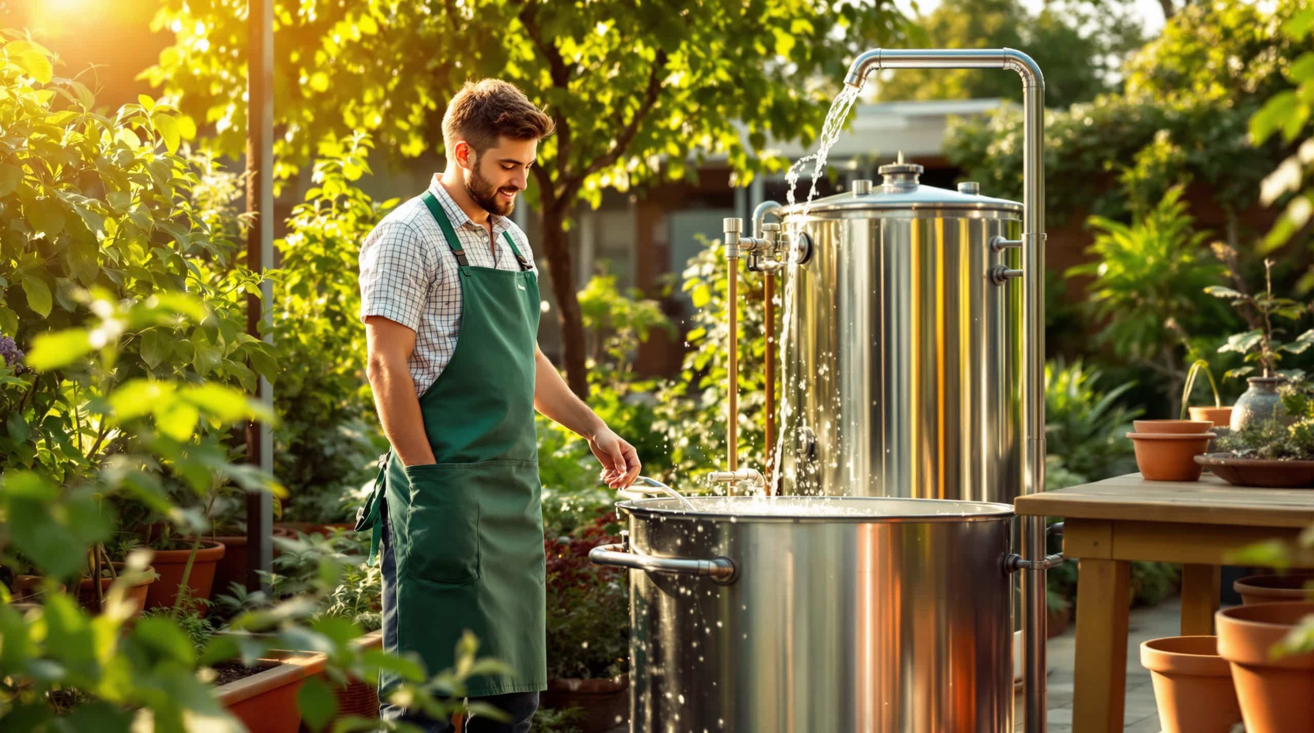 découvrez comment l'école de jardinage relève le défi du stockage des eaux pluviales pour un jardin durable et éco-responsable.