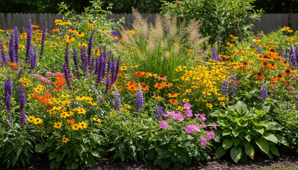 découvrez comment créer un massif fleuri sans entretien grâce au timing parfait et au choix judicieux de vivaces adaptées au soleil pour un jardin éclatant toute l'année.