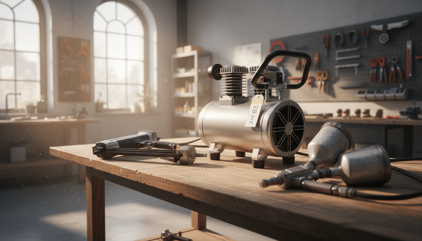 découvrez comment ce compresseur à 289 € chez castorama transforme mon atelier en remplaçant efficacement trois outils, alliant performance et praticité.