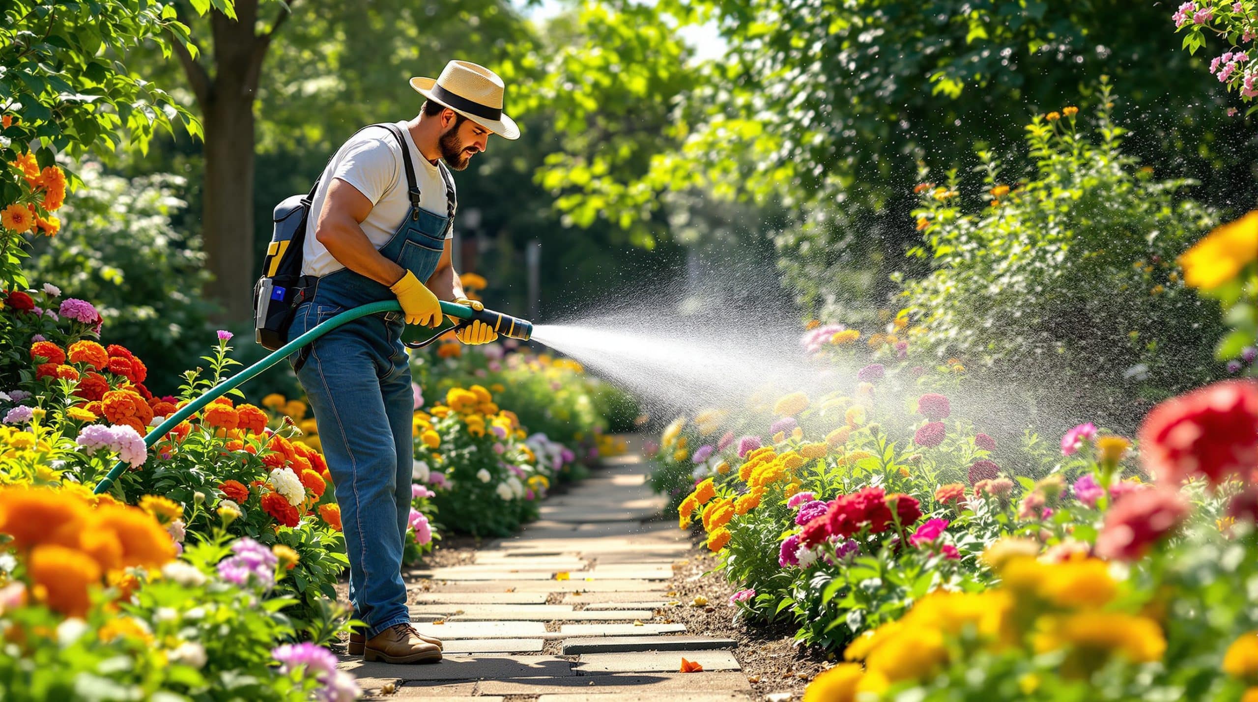 découvrez comment un geste simple de paysagiste avec un tuyau peut métamorphoser vos massifs en véritables œuvres d'art, apportant beauté et harmonie à votre jardin.