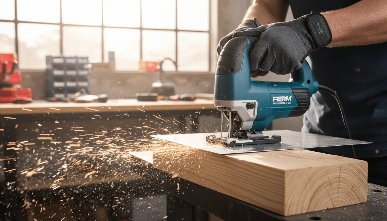 découvrez la scie sauteuse ferm powerline à 19,95 € chez action, alliant précision et polyvalence pour des découpes parfaites sur bois et métal, idéale pour tous vos projets sans dépenser une fortune.