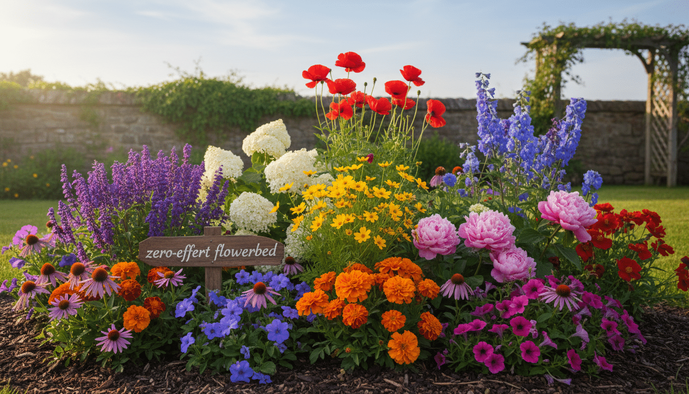 découvrez comment créer un jardin magique et sans effort avec le massif 'zéro corvée'. plantez ces 9 fleurs dans l'ordre pour un espace fleuri et facile à entretenir.