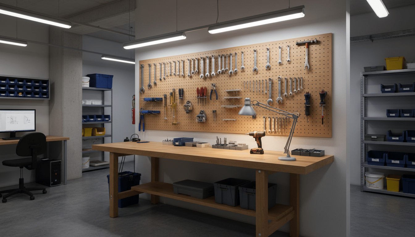 découvrez le panneau isorel chez castorama à seulement 15,90 € : une solution simple et efficace pour organiser votre atelier tout en protégeant vos murs.
