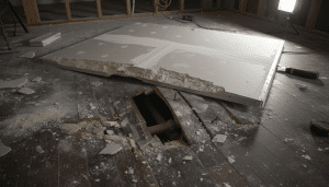 découvrez l'erreur fatale de monter une cloison sans vérifier une étape cruciale, qui a complètement ruiné le plancher. apprenez comment l'éviter pour réussir vos travaux.