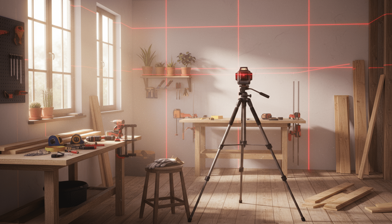 découvrez notre niveau laser 360° avec trépied, l'outil indispensable pour tous les bricoleurs du dimanche, disponible à moins de 69 €. précision et facilité d'utilisation garanties pour vos projets maison.