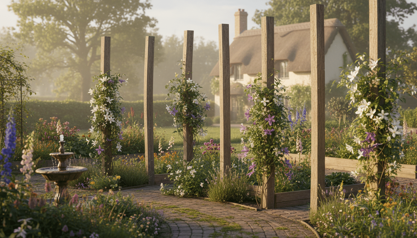 transformez votre petit jardin en un espace fonctionnel et esthétique grâce à l'astuce simple des 5 poteaux. découvrez comment créer un coin unique en quelques heures seulement !