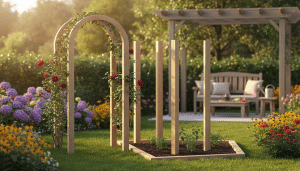 découvrez l'astuce ingénieuse des 5 poteaux pour transformer votre petit jardin en un espace magnifique en quelques heures seulement. simple, rapide et efficace !