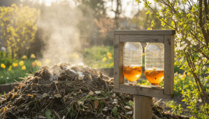 découvrez comment réussir un été sans frelons asiatiques grâce à un piège naturel à installer près du compost dès la mi-mars pour protéger votre jardin efficacement.