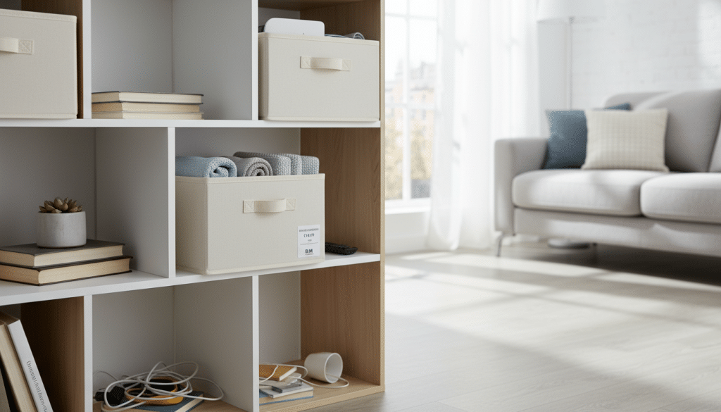 découvrez comment une simple boîte à 15 € de chez b&m a révolutionné mon rangement sans que je m'en aperçoive, optimisant l'espace de manière efficace et pratique.