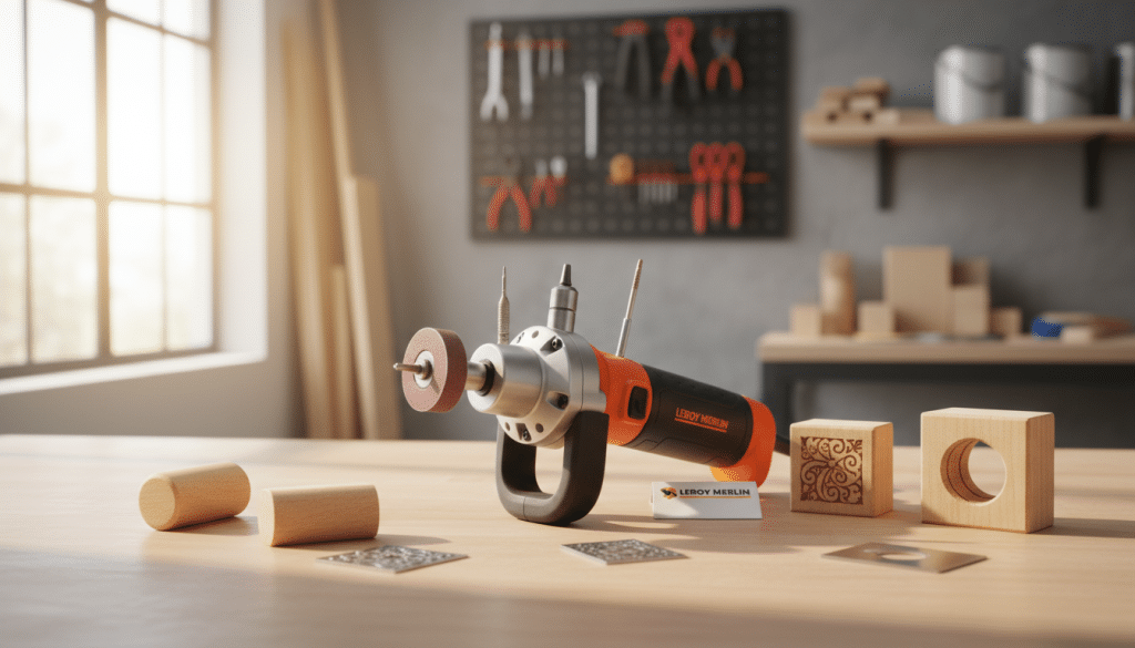 découvrez un outil polyvalent à moins de 70 € chez leroy merlin, idéal pour le ponçage, la gravure et la découpe, combinant efficacité et praticité en un seul appareil.