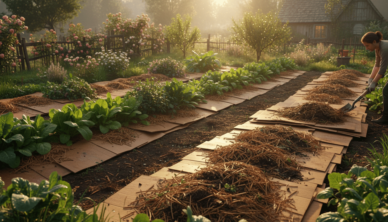 découvrez la technique ancestrale qui révolutionne le jardinage en éliminant le besoin des jardineries : déposez simplement ce carton et laissez la nature faire son travail.