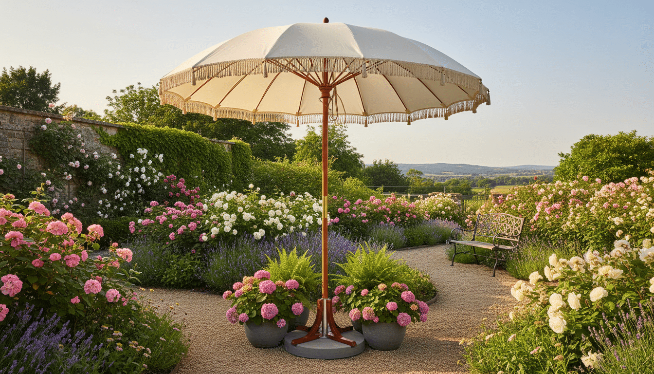 découvrez ce kit malin à 64 € sur amazon pour stabiliser votre parasol facilement et discrètement, fini les galères avec des parpaings !